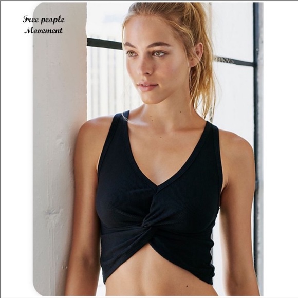 Free People Tops - NWT Free People Movement Twist Front Cropped Top